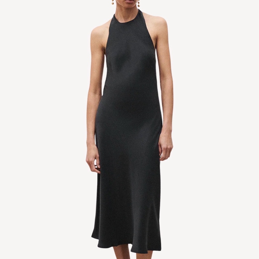 NWT Elegant Black Backless Dress by Silk Laundry